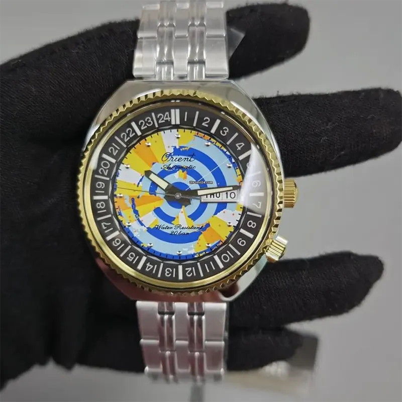 Orient Revival 75th Anniversary Multi-Color Dial Men's Watch- RA-AA0E08Y